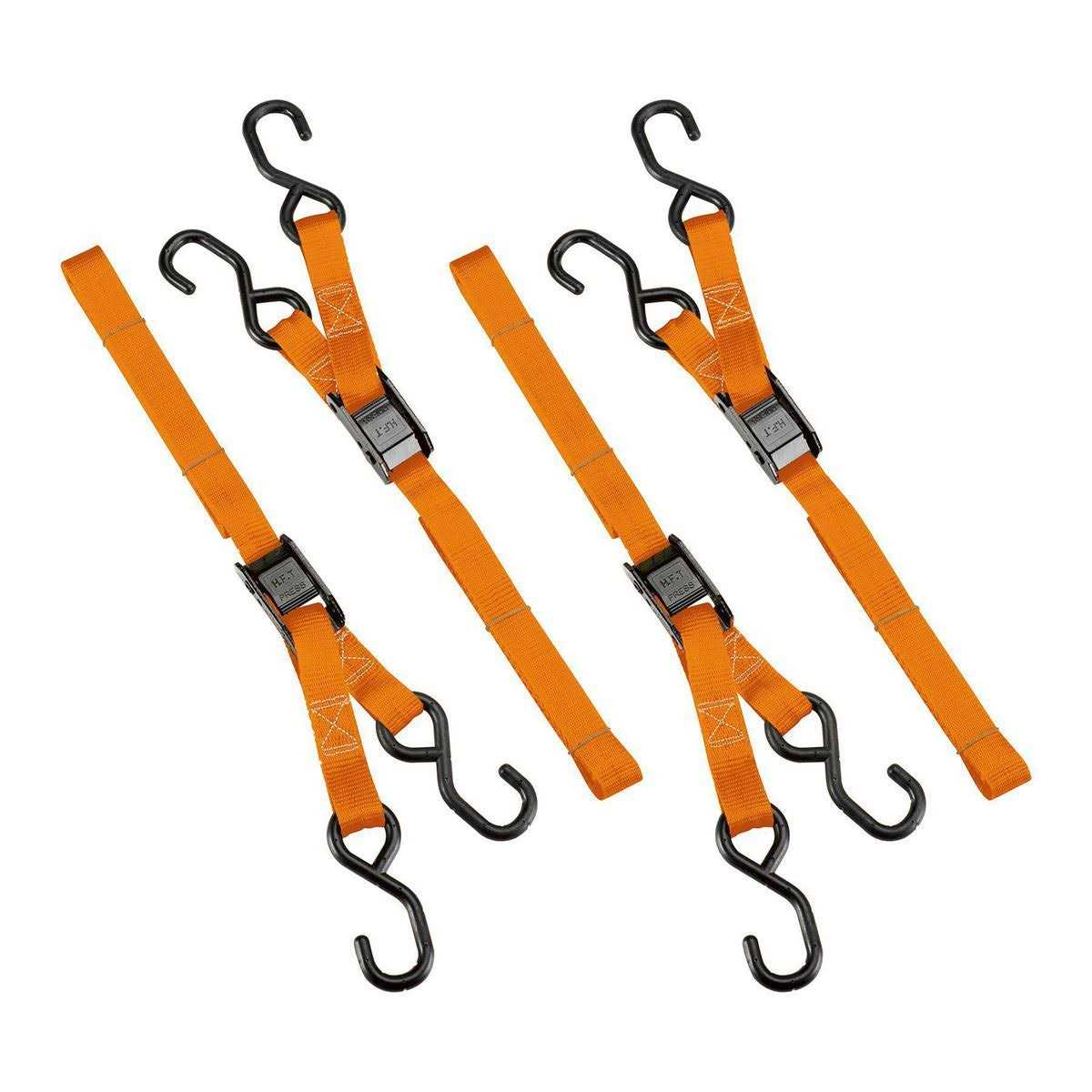 Haul-Master 400 lb Capacity 1 in x 15 ft Ratcheting Tie Down Straps - Zenithce