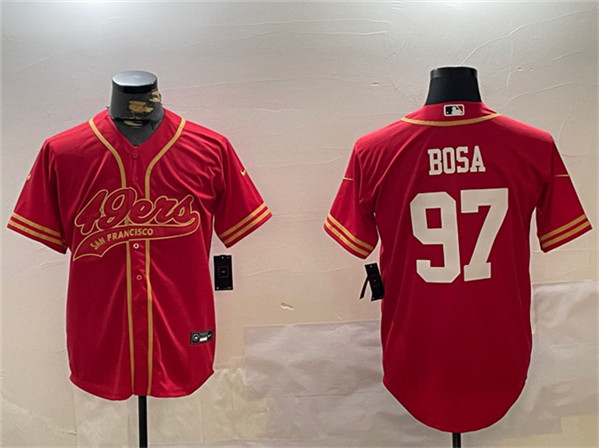 San Francisco 49ers #97 Nick Bosa Red Cool Base Stitched Jersey - Zenithce