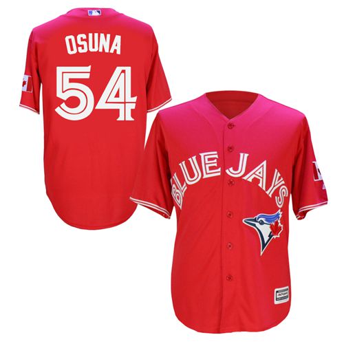 Blue Jays #54 Roberto Osuna Red New Cool Base Canada Day Stitched Jersey - Zenithce