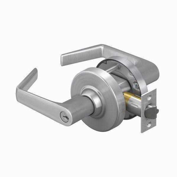 Schlage ALX10SAT626 Saturn Passage Door Lever Set Satin Chrome - Zenithce