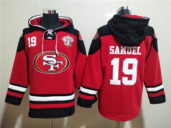 San Francisco 49ers #19 Deebo Samuel Red Ageless Must-Have Lace-Up Pullover Hoodie - Zenithce