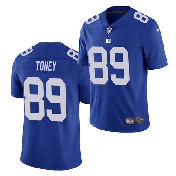 New York Giants #89 Kadarius Toney Blue Vapor Untouchable Limited Stitched Jersey - Zenithce
