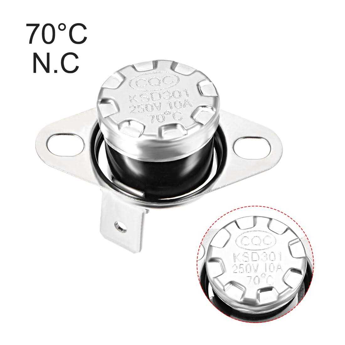 Uxcell Temperature Control Switch Thermostat KSD301 10A - Zenithce