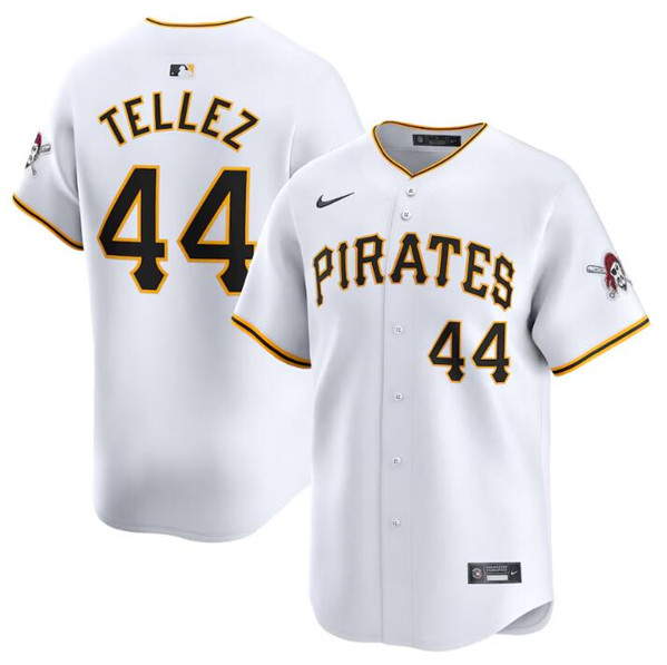 Pittsburgh Pirates #44 Rowdy Tellez White Home Limited Stitched Jersey - Zenithce