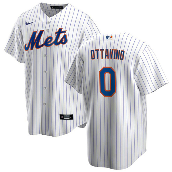 New York Mets #0 Adam Ottavino White Cool Base Stitched Jersey - Zenithce