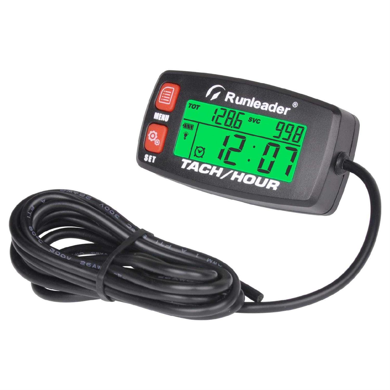 Runleader 12V/24V 36V 48V 72V Battery Fuel Gauge Meter,Battery Level Meter,Resettable TOT Hours,Lead Acid Battery Applicably,for - Zenithce