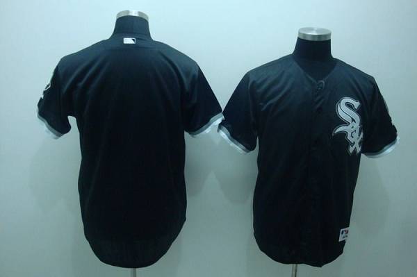 White Sox Blank Stitched Black Jersey - Zenithce