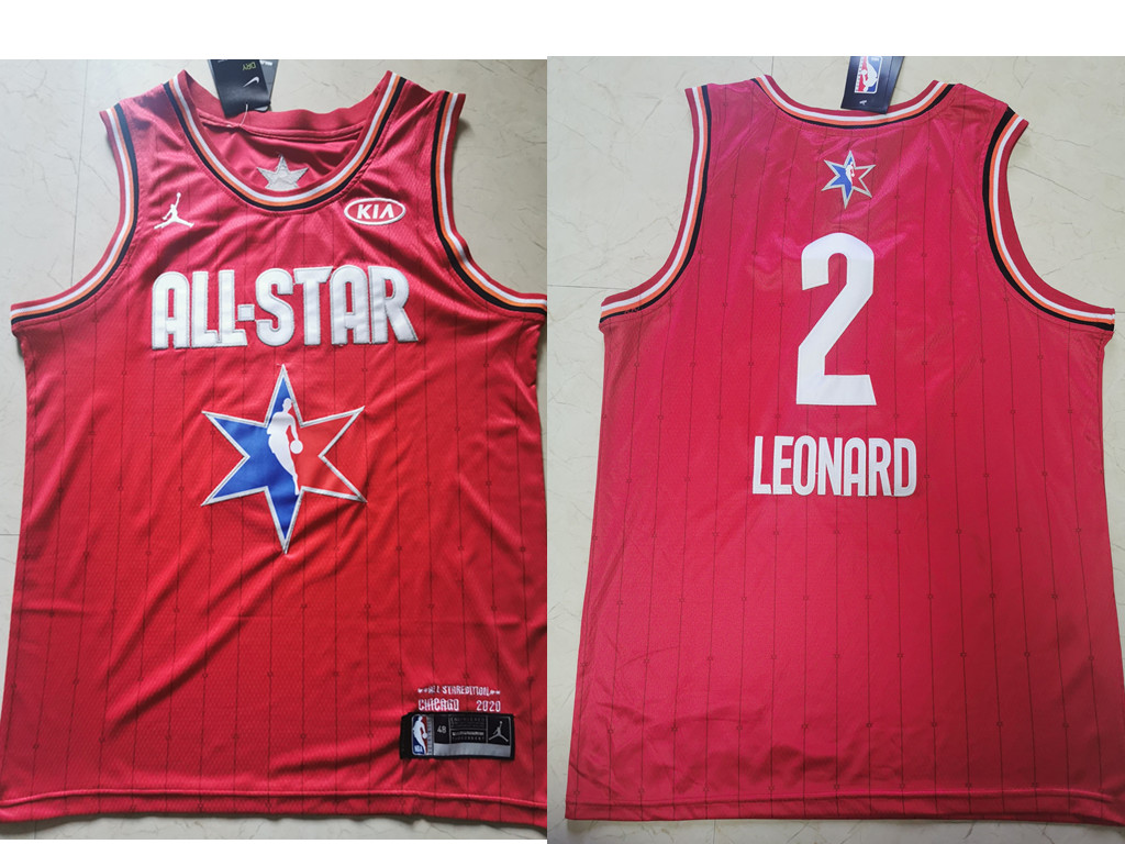 Los Angeles Clippers #2 Kawhi Leonard Red Jordan Brand 2020 All-Star Game Swingman Stitched Jersey - Zenithce