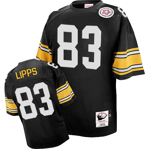 Mitchell And Ness Steelers #83 Louis Lipps Black Stitched Jersey - Zenithce