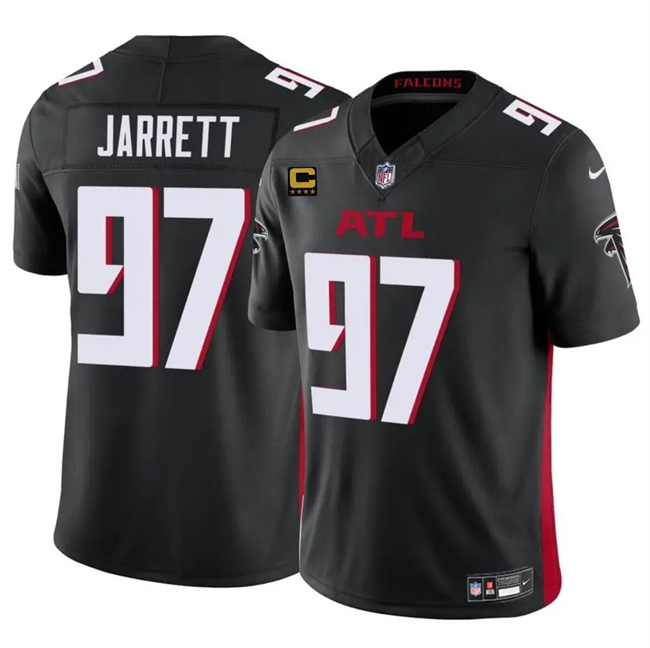 Atlanta Falcons #97 Grady Jarrett Black 2024 F.U.S.E With 4-Star C Patch Vapor Untouchable Limited Stitched Jersey - Zenithce