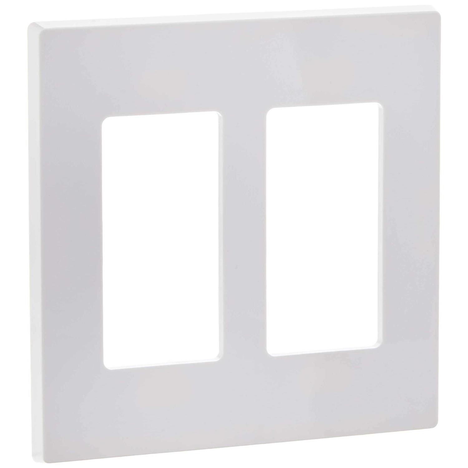 Leviton 80301-SW 1-Gang Decora Plus Screwless Wallplate - Zenithce