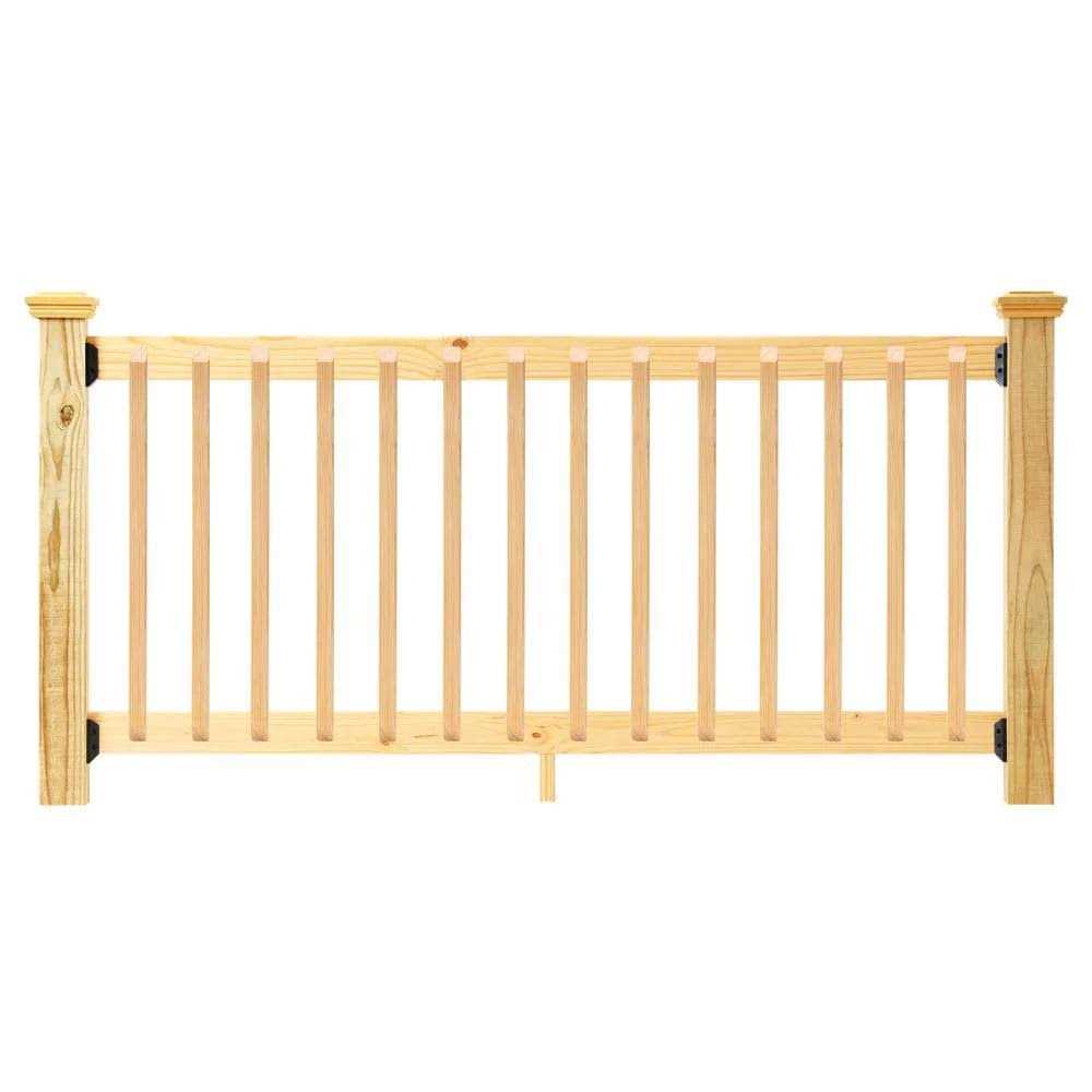 ProWood 6 ft Southern Yellow Pine Rail Kit with B2E Balusters - Zenithce