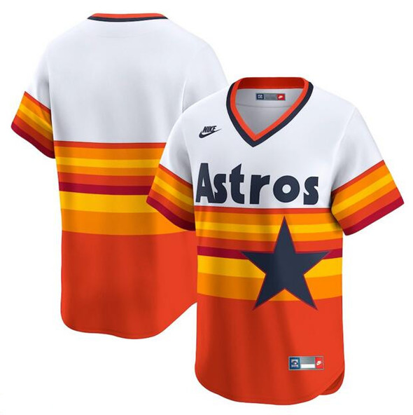 Houston Astros White Throwback Cooperstown Collection Limited Stitched Jersey - Zenithce