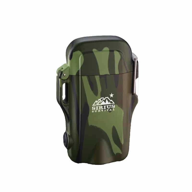 Sirius Survival Arc4 Lit Lighter 2.0 Rechargeable Outdoor Waterproof Dual Arc Plasma Lighter with Flashlight & Lanyard - Zenithce