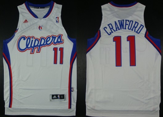Los Angeles Clippers #11 Jamal Crawford Revolution 30 Swingman White Jersey - Zenithce