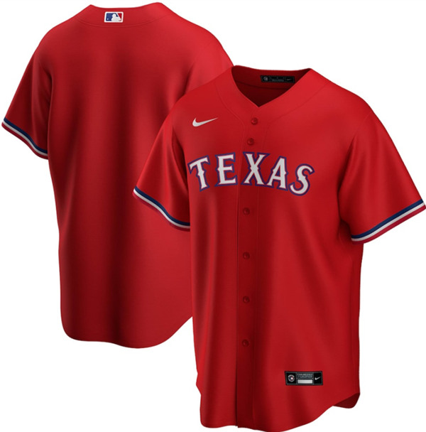 Texas Rangers Blank Red Stitched Jersey - Zenithce