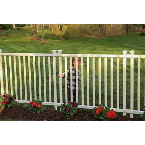 Zippity Outdoor Products All American Vinyl Picket Fence with No-Dig Steel Pipe Anchor Kit - Zenithce