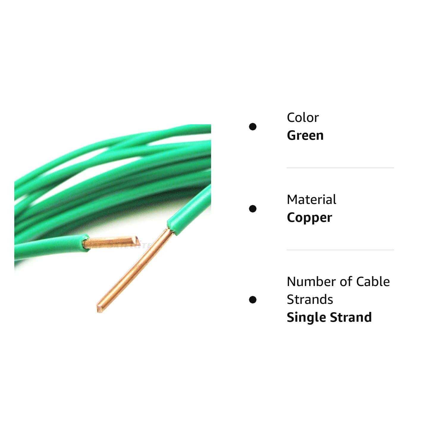 Phat Satellite Intl Pure Solid Copper Grounding Wire AWG Core - Zenithce