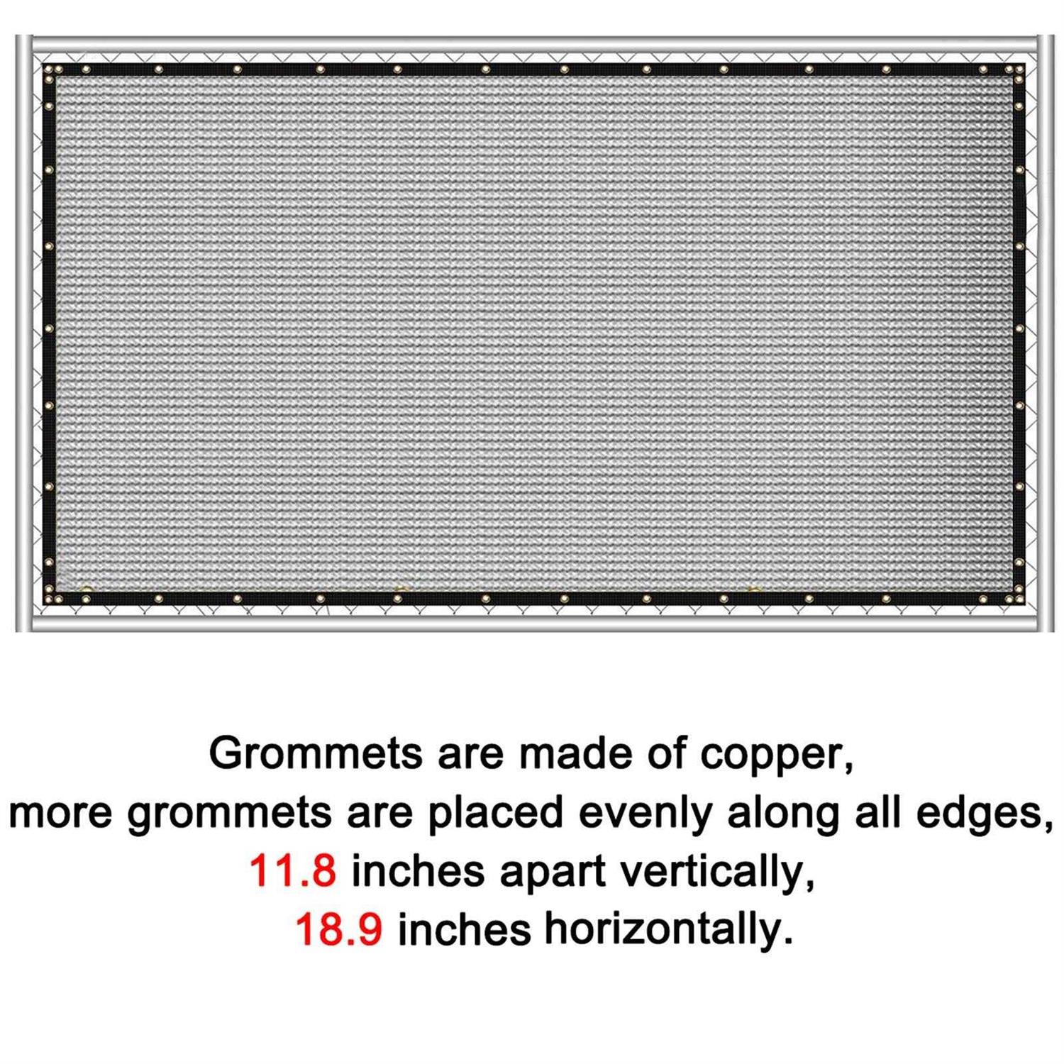 Sunnyglade 6 feet x 50 feet Privacy Screen Fence Heavy Duty Fencing Mesh Shade Net Cover for Wall Garden Yard Backyard - Zenithce