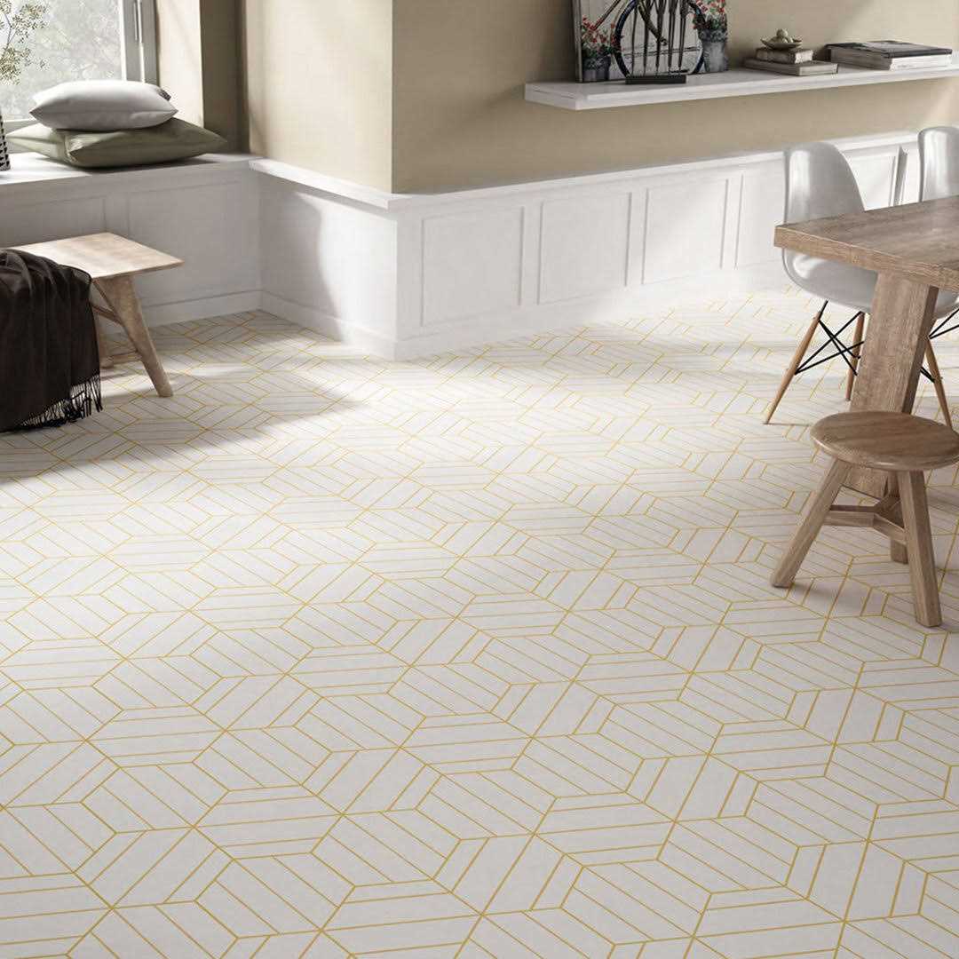Merola Tile Portas Savona Hex 9 x 10 Porcelain Patterned Wall & Floor Tile - Zenithce