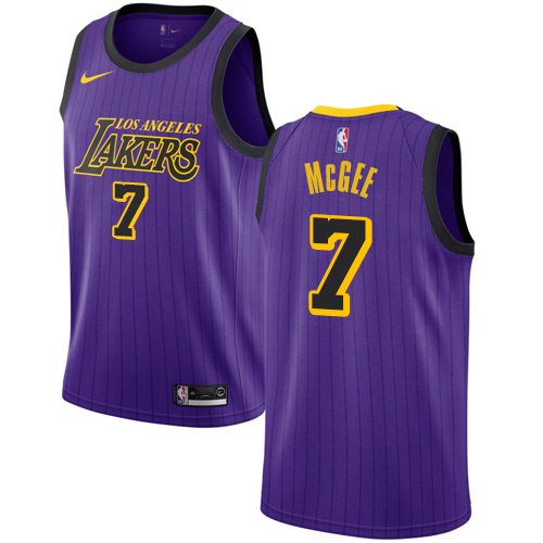 Los Angeles Lakers #7 JaVale McGee Purple City Edition Authentic Jersey - Zenithce