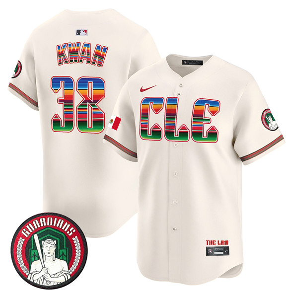 Cleveland Guardians #38 Steven Kwan Cream Mexico Vapor Premier Limited Stitched Jersey - Zenithce