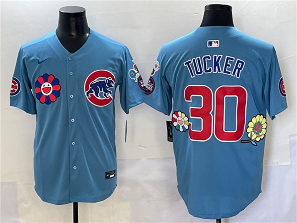 Chicago Cubs #30 Kyle Tucker Blue 2025 Tokyo Series 2nd Alternate Limited Stitched Jersey - Zenithce