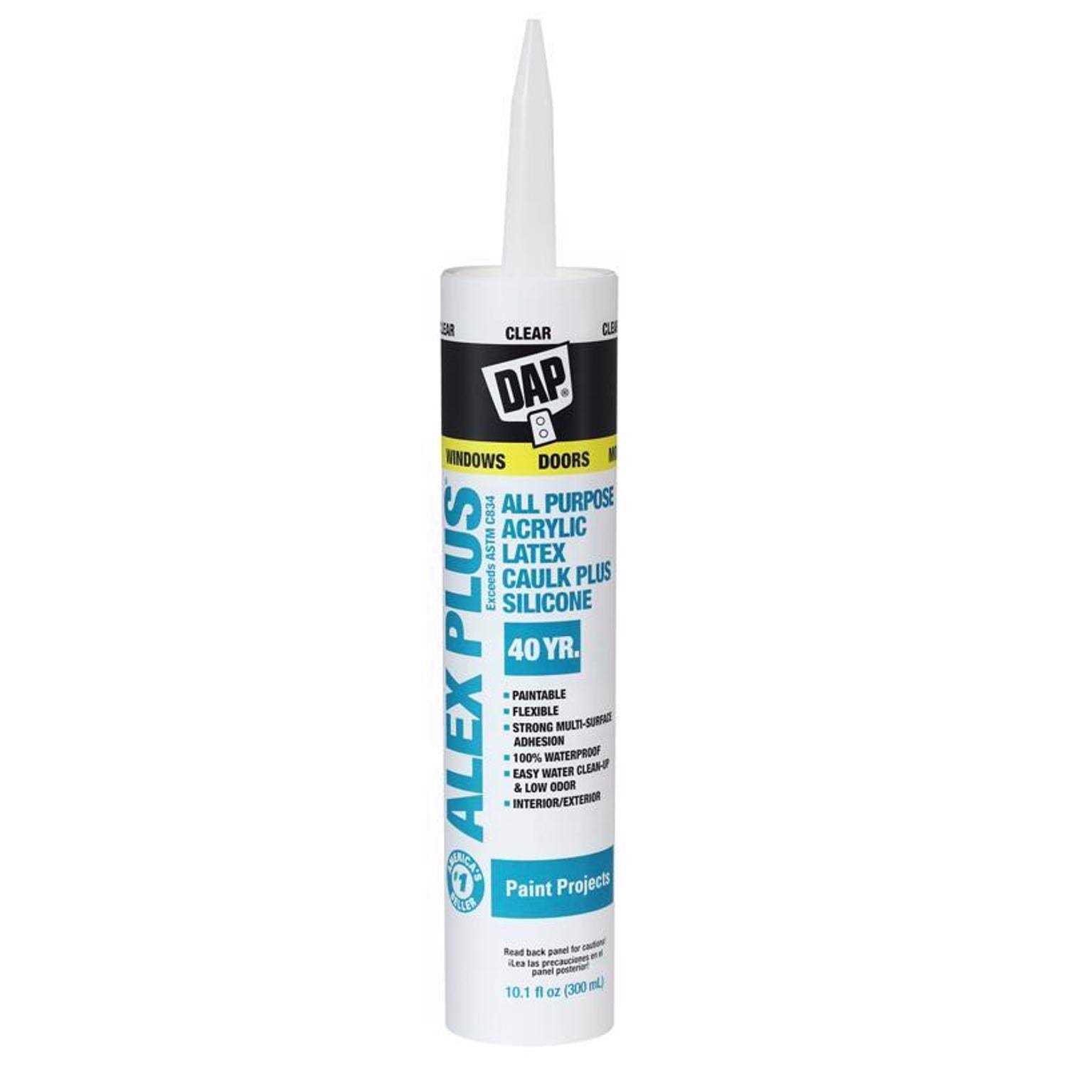 Dap Alex Acrylic Latex Caulk Plus Silicone - Zenithce