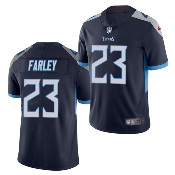 Tennessee Titans #23 Caleb Farley Navy Vapor Untouchable Stitched Jersey - Zenithce