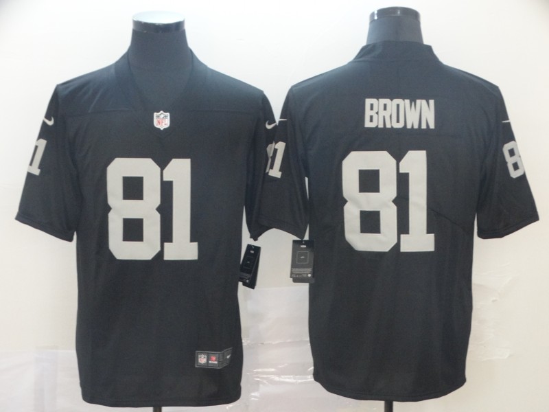 Raiders #81 Tim Brown Black Vapor Untouchable Limited Stitched Jersey - Zenithce