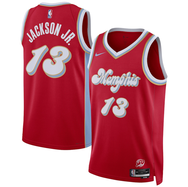 Memphis Grizzlies #13 Jaren Jackson Jr. Red 2024-25 City Edition Stitched Jersey - Zenithce