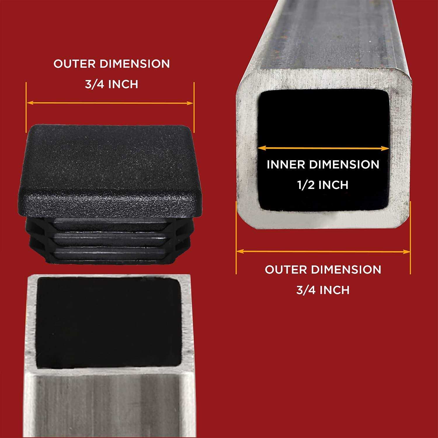 Prescott Plastics 1 Square Plastic Plug Insert - Zenithce