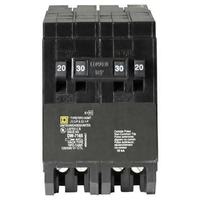 Square D HOMT2020220CP Homeline 20A Tandem 2-Pole Circuit Breaker - Zenithce