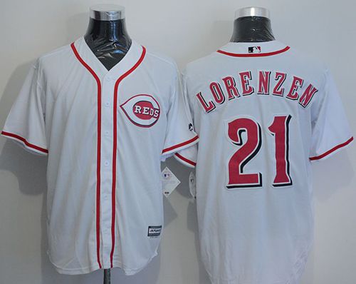 Reds #21 Michael Lorenzen White New Cool Base Stitched Jersey - Zenithce