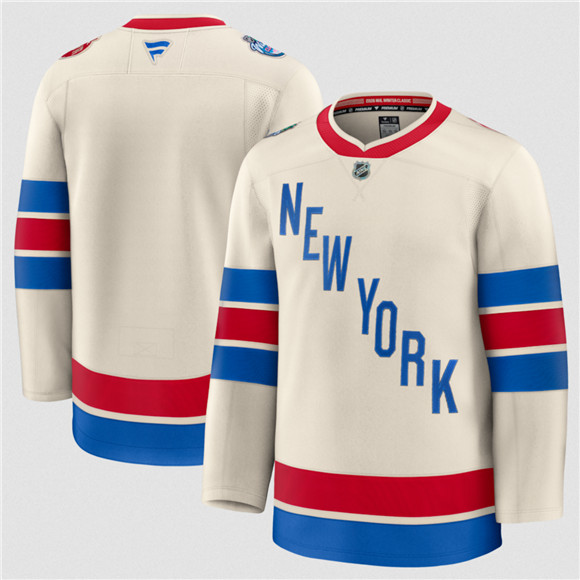 New York Rangers Blank Cream 2026 Winter Classic Stitched Jersey - Zenithce
