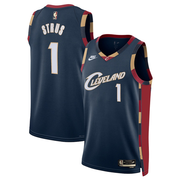 Cleveland Cavaliers #1 Max Strus Navy 2025 Classic Edition Stitched Jersey - Zenithce