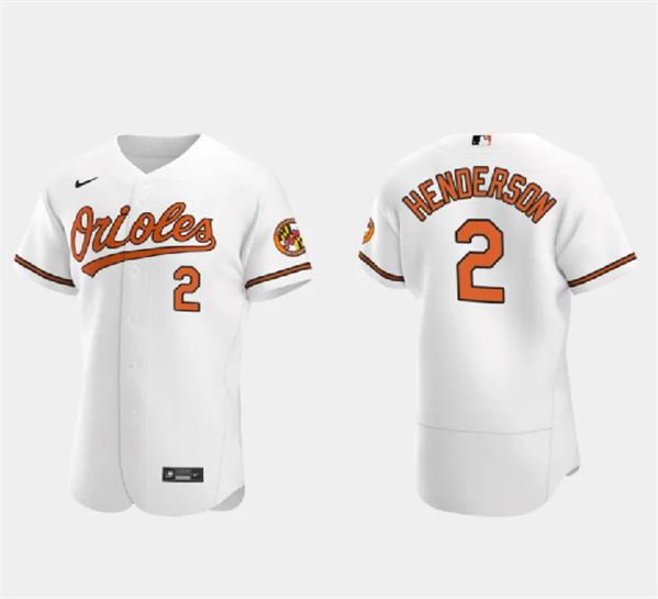 Baltimore Orioles #2 Gunnar Henderson White Flex Base Stitched Jersey - Zenithce