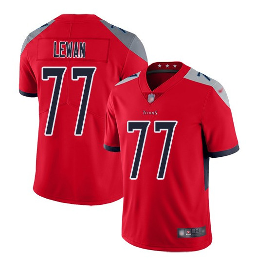 Tennessee Titans #77 Taylor Lewan Red Inverted Legend Stitched Football Jersey - Zenithce