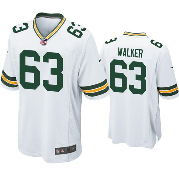 Green Bay Packers #63 Rasheed Walker White Stitched Football Jersey - Zenithce