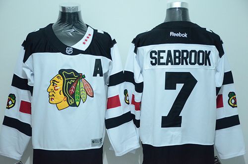 Blackhawks #7 Brent Seabrook White 2016 Stadium Series Stitched Jersey - Zenithce