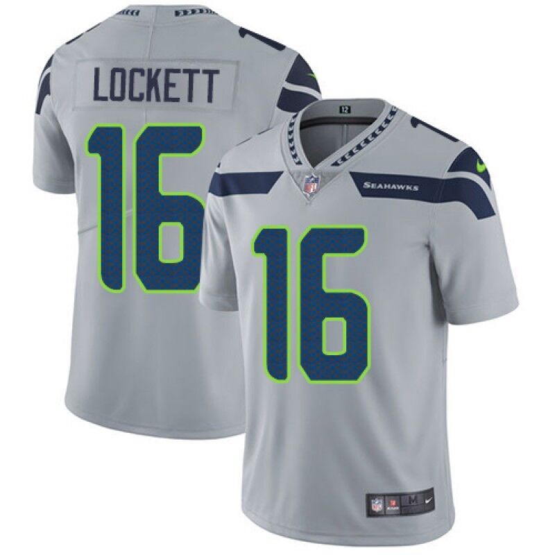 Seattle Seahawks #16 Tyler Lockett Grey Vapor Untouchable Limited Stitched Jersey - Zenithce