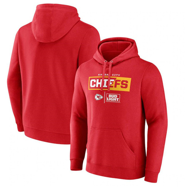 Kansas City Chiefs Red X Bud Light Pullover Hoodie - Zenithce