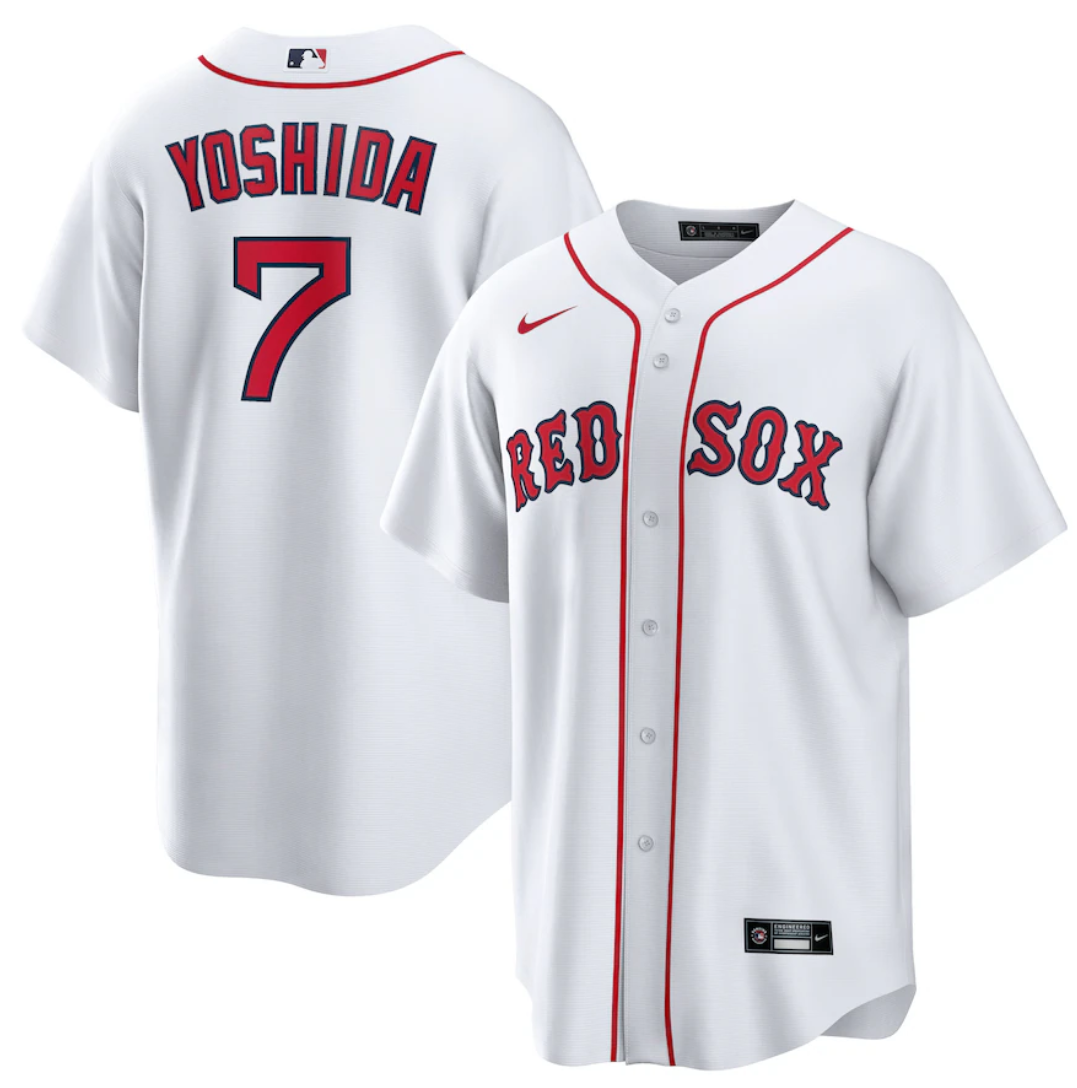 Boston Red Sox #7 Masataka Yoshida White Cool Base Stitched Jersey - Zenithce
