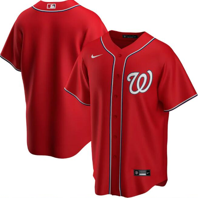 Washington Nationals Red Cool Base Stitched Jersey - Zenithce