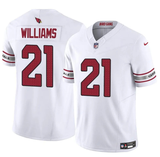 Arizona Cardinals #21 Garrett Williams White 2024 F.U.S.E. Vapor Untouchable Limited Stitched Jersey - Zenithce