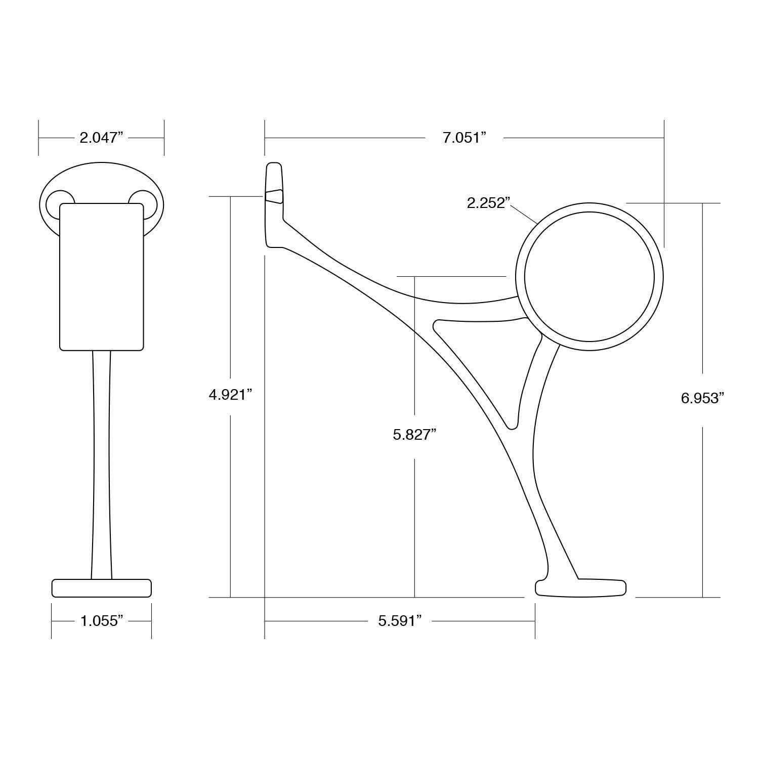 Outwater Bar Foot Rail Kit – Complete Undercounter Mount Hardware and Tubing - Zenithce