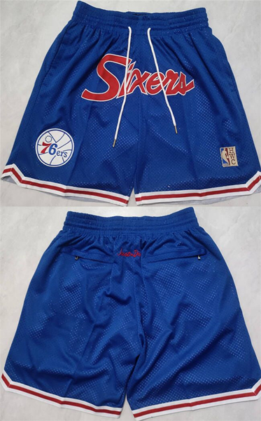 Philadelphia 76ers Blue Shorts - Zenithce