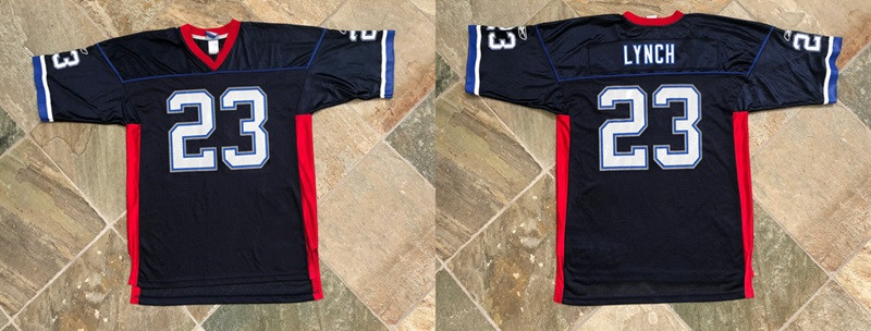 Buffalo Bills #23 Marshawn Lynch Navy Stitched Jersey - Zenithce