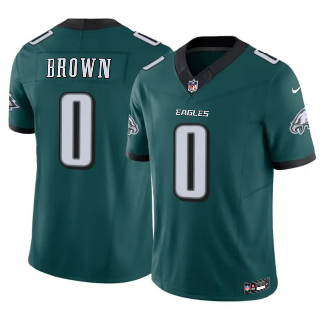 Philadelphia Eagles #0 Hollywood Brown Green 2026 F.U.S.E. Vapor Untouchable Limited Stitched Jersey - Zenithce