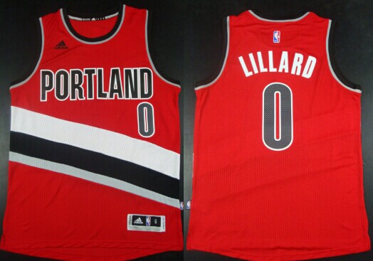 Portland Trail Blazers #0 Damian Lillard Revolution 30 Swingman 2014 New Red Jersey - Zenithce